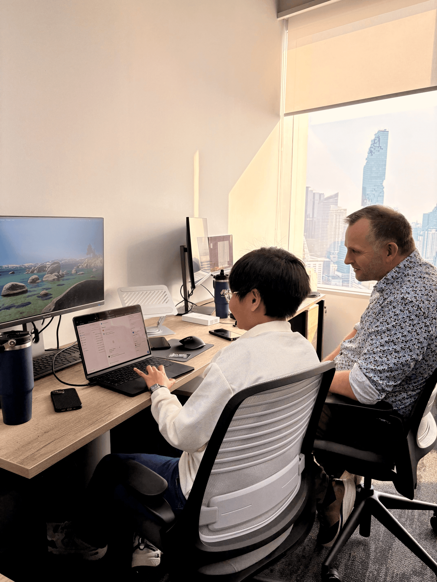 Remote team illustration